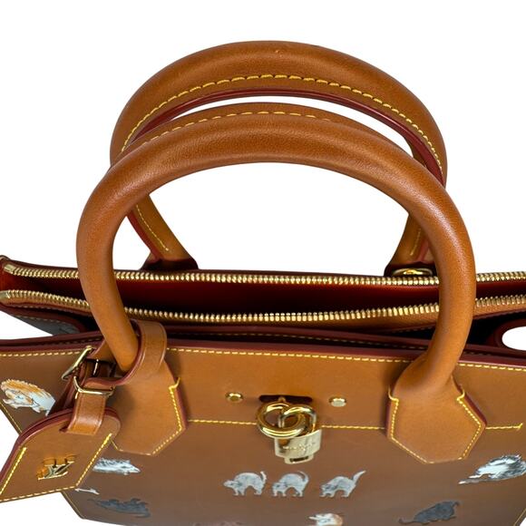 Louis Vuitton Catogram City Steamer bag MM cat tote Grace Coddington Rare L V - Picture 7 of 14